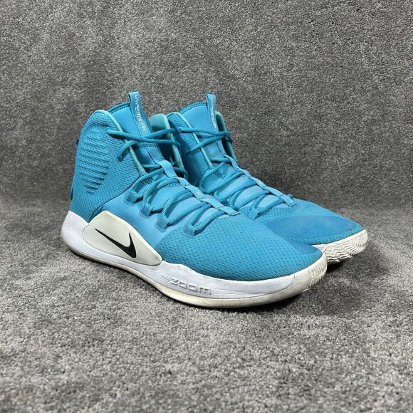 Nike Zoom Air Hyperdunk X TB AT3866-402 Mens Size 17 Blue Basketball Shoes Used - Picture 2 of 12